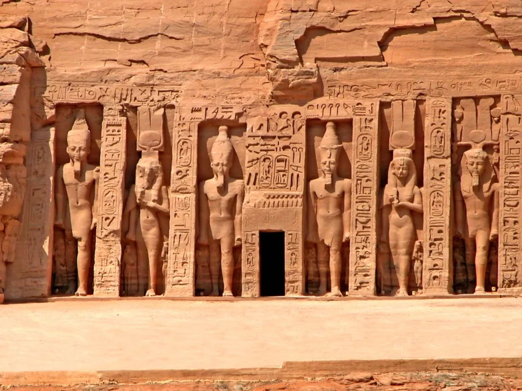 Temple Hathor temples Nefertari Abu Simbel Ramses