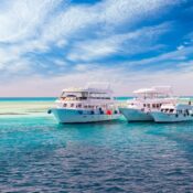 cruise yacht bow in clear water near a coral reef red sea egypt 1